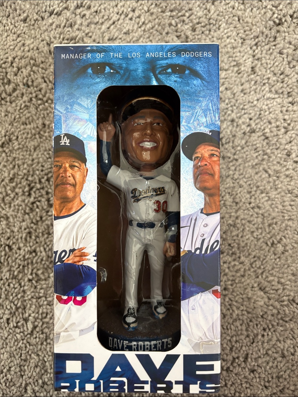 Los Angeles Dodgers White & Blue Bobblehead Figurine